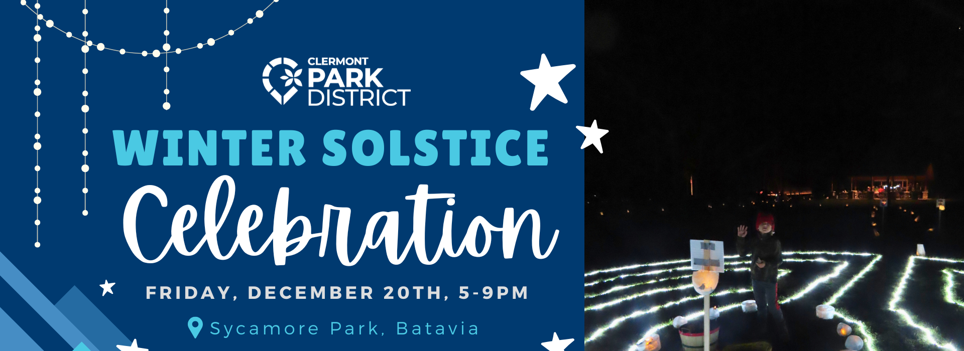 Join us to celebrate the longest night of the year with a peaceful luminary-lit walk, hot drinks, food trucks, and solstice crafts!